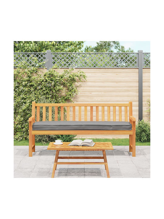 vidaXL Waterproof Bench Cushion for Garden Bench Gray 40x200cm