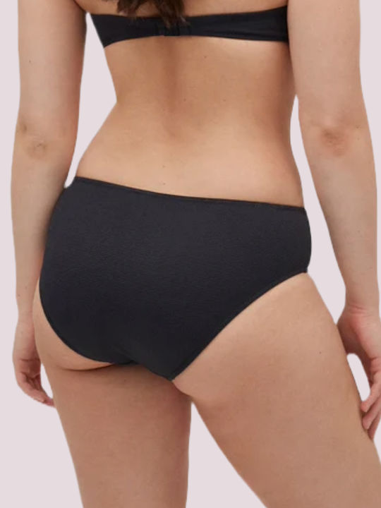 Bikini Slip Ψηλόμεσο Μαύρο