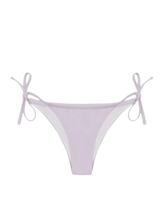 Bikini Brazil με Κορδονάκια Μωβ