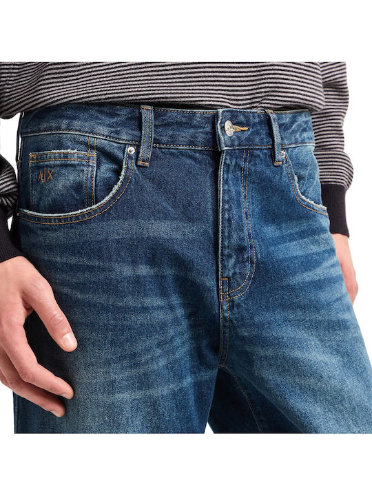 Ανδρικό Παντελόνι Τζιν με Slim Εφαρμογή Μπλε