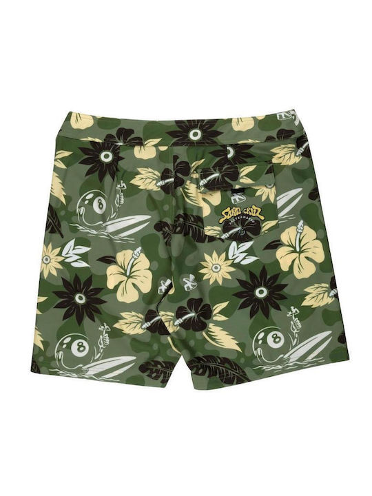 Boardshort Андрически Бански Зелен Флорален