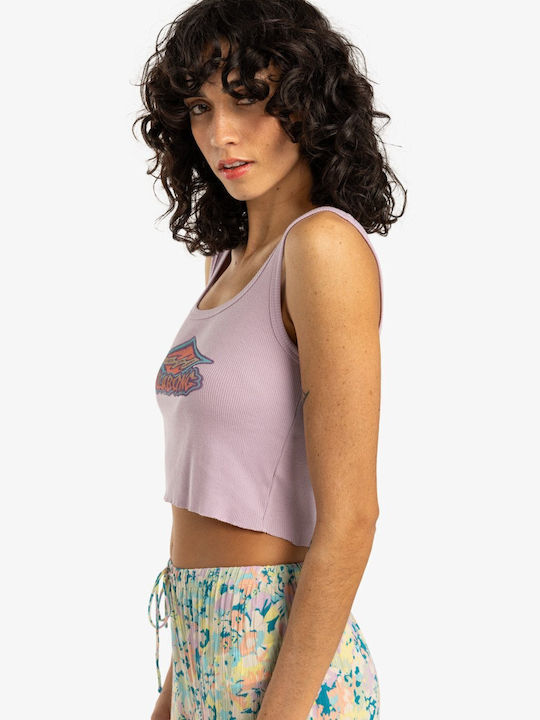 Sunset Dreams Women's Blouse Cotton Sleeveless Washed Iris