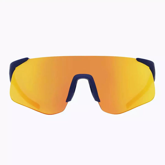 Red Bull Spect Mark Blue Brown Sunglasses Red Orange Mirror