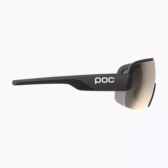 Ochelari de soare Poc Aim Uranium Black Clarity Trail/parțial însorit argintiu