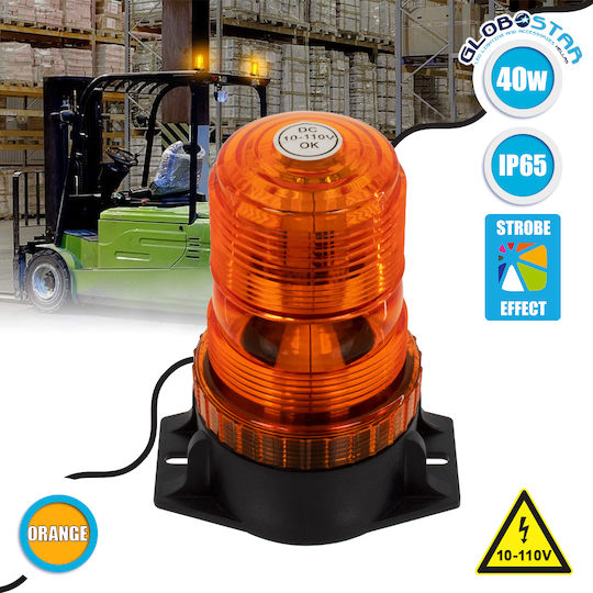 GloboStar Auto-Leuchtturm LED 10 - 30V Wasserdicht mit Orange Beleuchtung