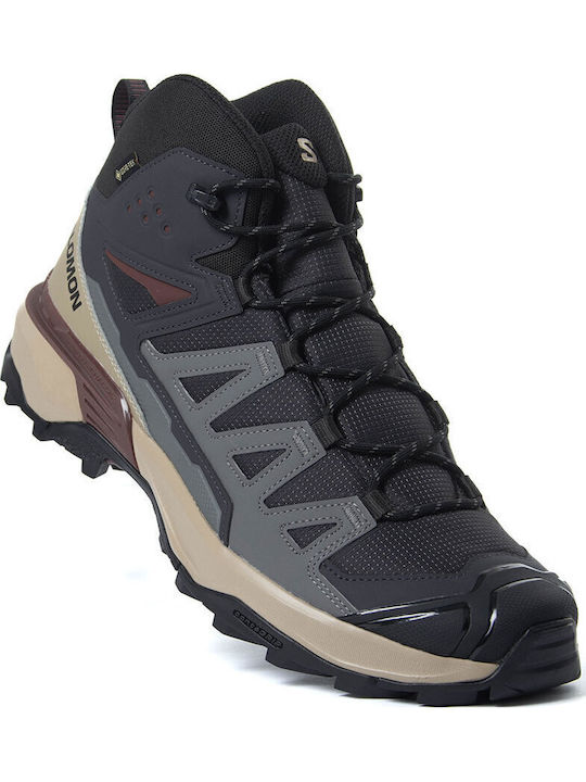 Salomon X Ultra 360 Mid Men's Hiking Boots Waterproof with Gore-Tex Membrane Gray