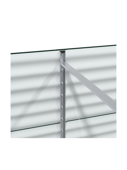 vidaXL Garten Topf Metallisch Green 320x80x81cm.