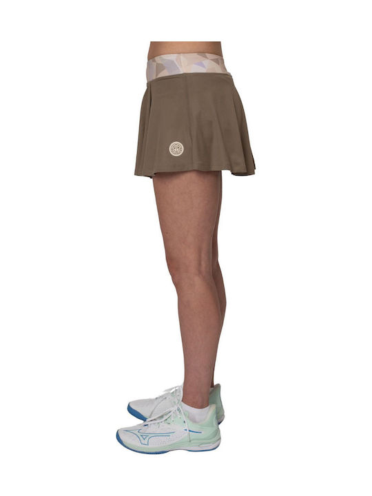 Bidi Badu Paris 2025 Printed Wavy Women's Tennis Skort Light Brown Beige