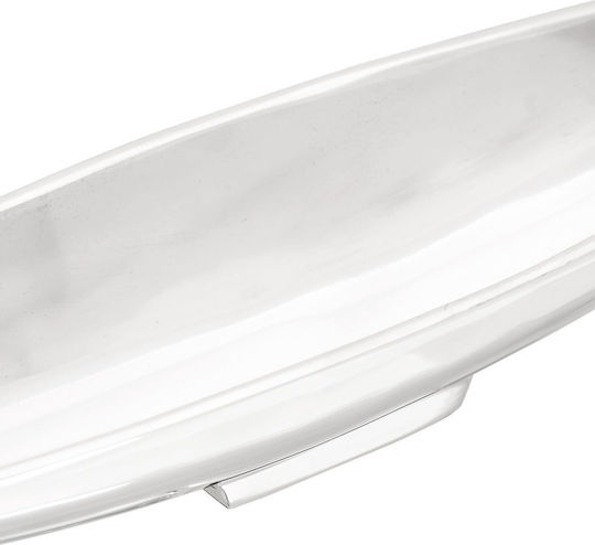 vidaXL Φρουτιέρα Μεταλλική Ασημί 53x10x9εκ.