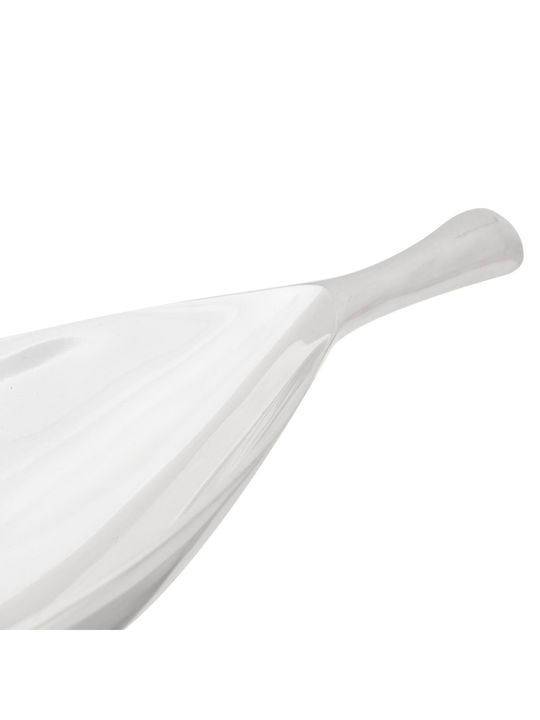 vidaXL Obstschale Metallisch Silber 60x15x8cm