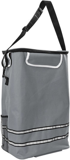 Metallisch Einkaufswagen Klappbar Gray 21x21x100.5cm
