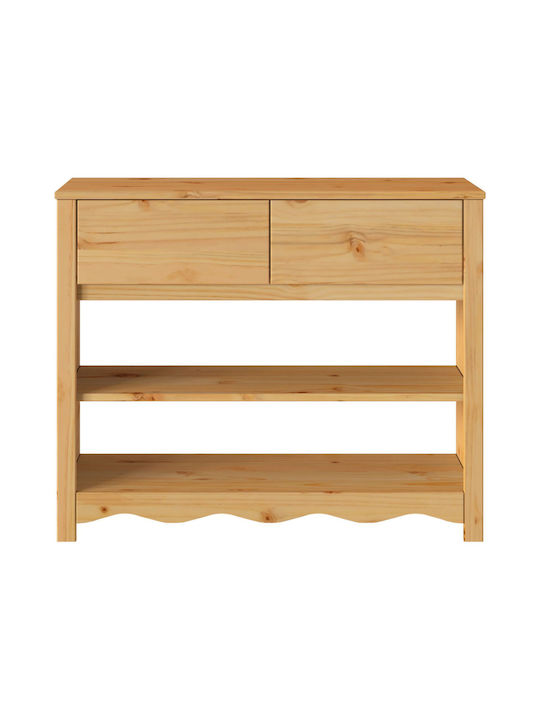 Solid Wood Console Table L89.5xW37xH73cm