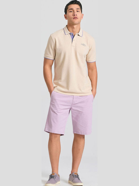 Polo Short Sleeve Ecru Blouse