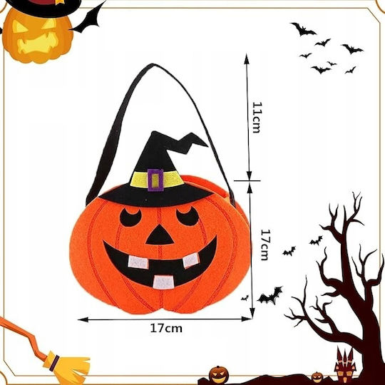 Αποκριάτικη Κολοκύθα Πορτοκαλί για Halloween 3τμχ