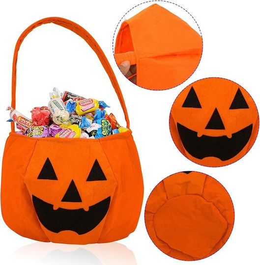 Αποκριάτικη Κολοκύθα Πορτοκαλί για Halloween 4τμχ