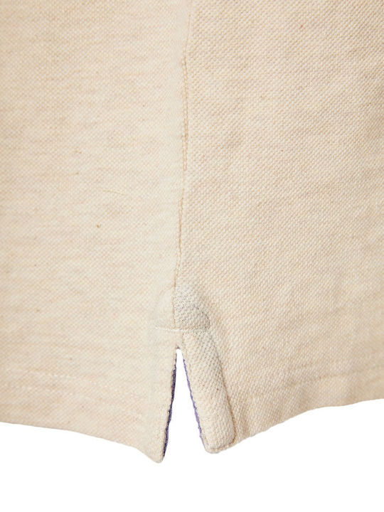 Polo Short Sleeve Ecru Blouse