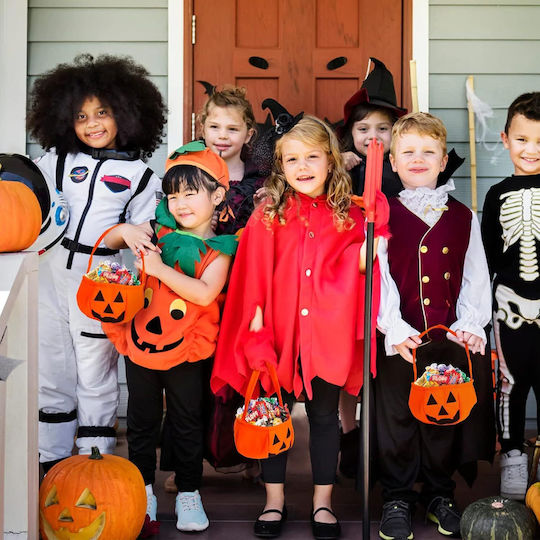 Yisscen Karneval Zubehör Orange für Halloween 6Stück