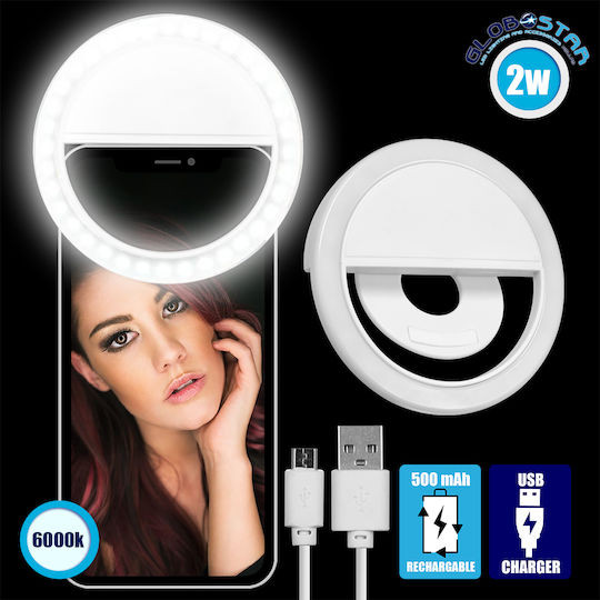 GloboStar Selfie Flash in White color