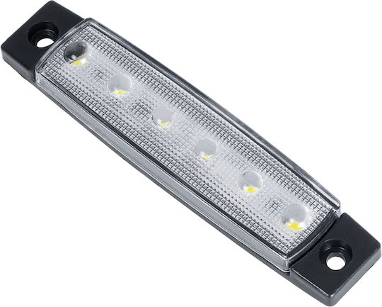 GloboStar Πλευρικό Φώς Όγκου Φορτηγών 10-30V - Λευκό 79900