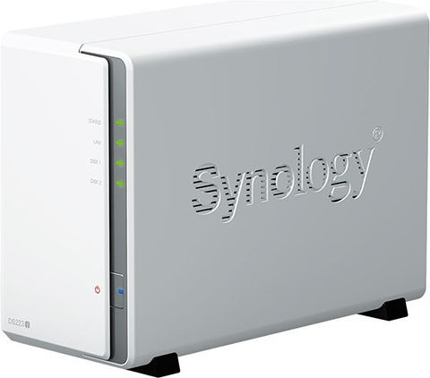 Synology DiskStation DS223J-12T NAS Tower 12TB HDD/SSD