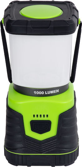 GloboStar Rechargeable Led Lantern for Camping Waterproof with Flashlight 1000lm 10W