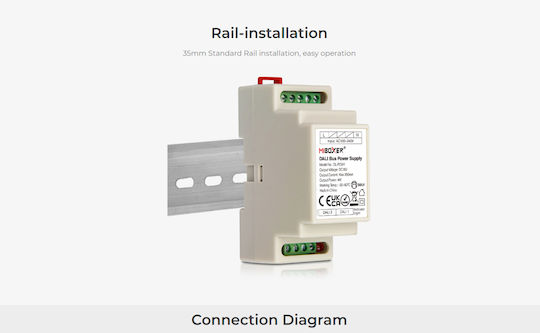 GloboStar DIN Rail Power Supply 16V/4W