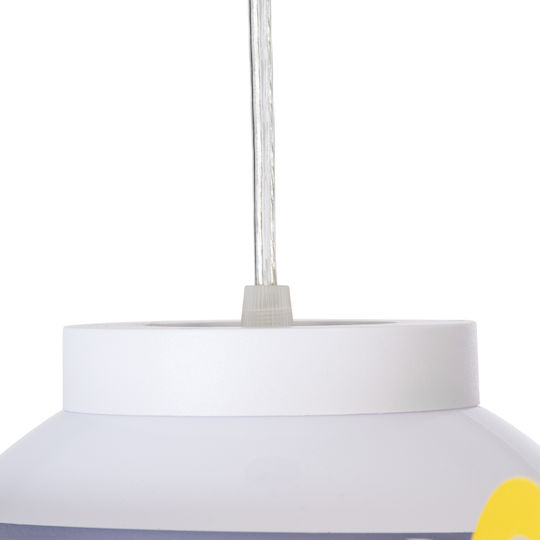 GloboStar Raumschiff-UFO Einfaches Licht Kinderdeckenleuchte Deckenleuchte mit Fassung E27 Gelb 58x24cm