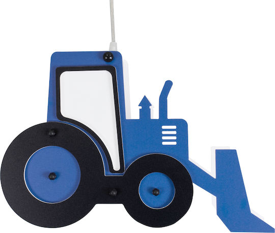 GloboStar Kids Plastic Single Ceiling Light E27 Tractor Blue