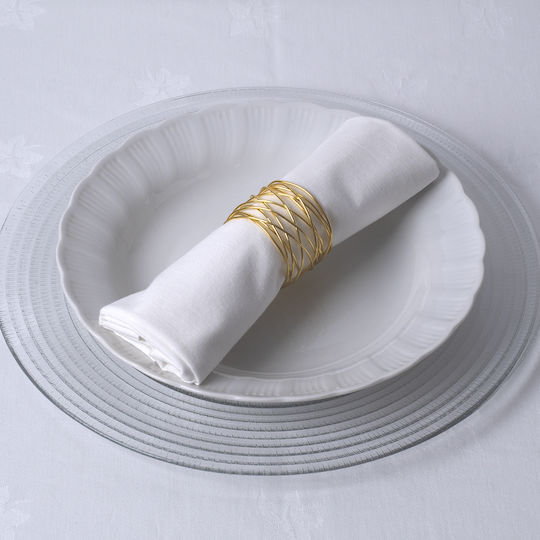 GloboStar Gourmet Napkin Ring Metallic Gold