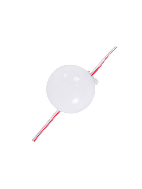 GloboStar Στεγανή Γιρλάντα Φωτισμού LED IP67 2m με 20 Λαμπάκια Θερμό Λευκό