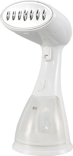 Aparat de călcat cu abur pentru haine de Mână 1500W cu rezervor 300ml Alb
