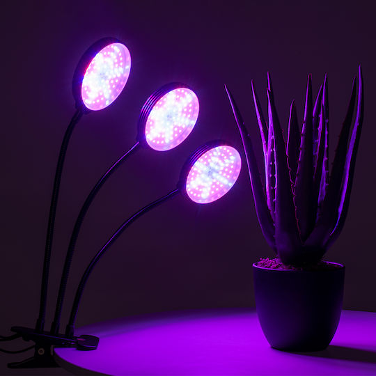 GloboStar Desk Grow Light with LED and Power 15W L10xW30xH41cm.