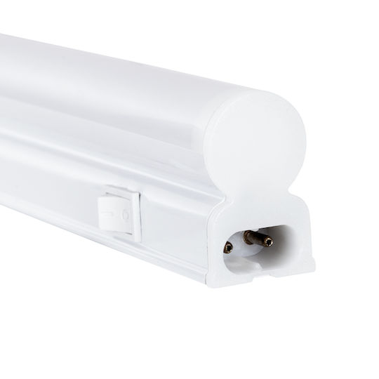 GloboStar Φωτιστικό Πάγκου Κουζίνας Tubo LED 5.5W Warmes Weiß mit Schalter M30xB2.2xH3.5cm.