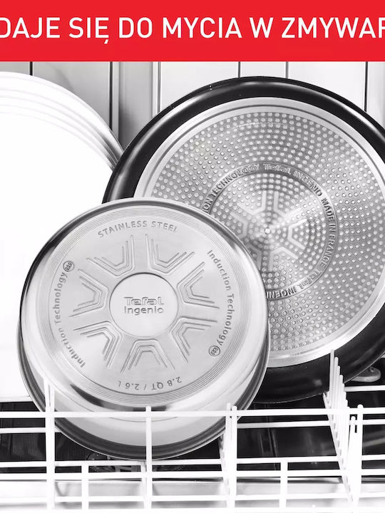Tefal Ingenio Set de vase de gătit din oțel inoxidabil Argint 5buc
