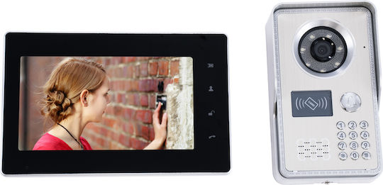 GloboStar Wireless Video Intercom Set Wi-Fi Silver