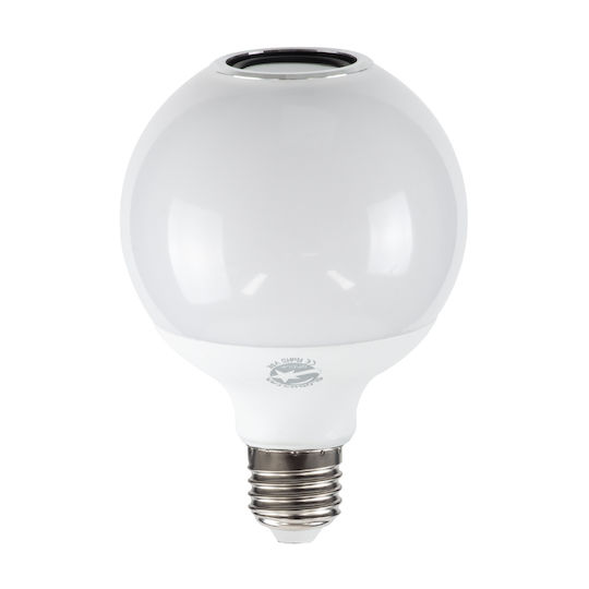 GloboStar Smart Lampe Home Happylighting App Mehrfarbig LED 12W für Fassung E27 und Form G95 RGBW 780lm
