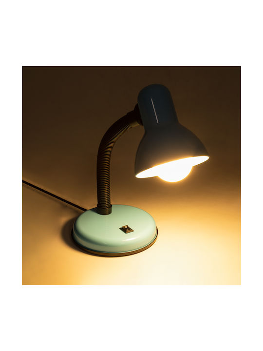 GloboStar Student Office Lamp with Flexible Arm for Socket E27 14x32cm in Blue Color