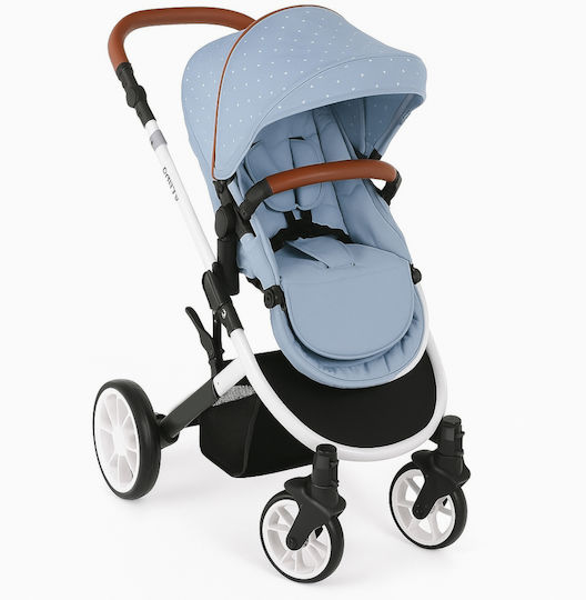 Kikka Boo Dotty Verstellbar 3 in 1 Baby Kinderwagen Geeignet für Neugeborene Blau 16.7kg