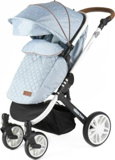 Kikka Boo Dotty 2 in 1 Baby Stroller Suitable for Newborn Blue