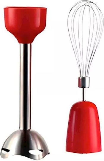 Raf Blender De Mână Cu Tijă Din Inox 600W Roșu