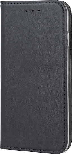 Magnetische Umschlag Rückseite Leder Schwarz (Oppo Reno10 Pro)