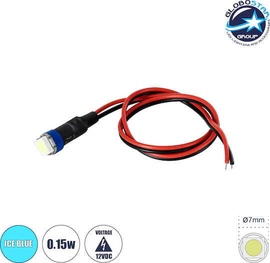 GloboStar LED 12V 0.15W Roșu 1buc 81488