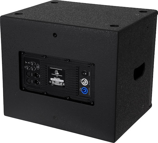 GloboStar ES110SA Active Wall Installation Speaker 600W Piece 44.5x44.5x37.5cm Black