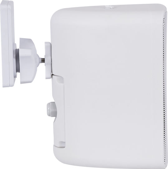 GloboStar Παθητικά Επιτοίχια Ηχεία 80W (Ζεύγος) 17x14x23εκ. Λευκά