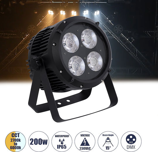 GloboStar Φωτορυθμικό LED PAR DMX RGB