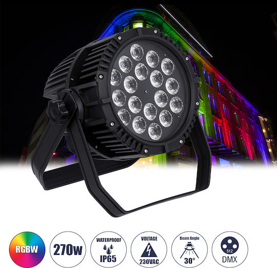 GloboStar Φωτορυθμικό Beam LED RGB