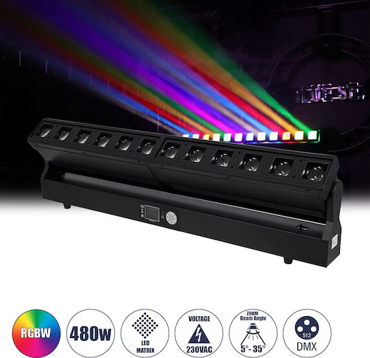 GloboStar Φωτορυθμικό Beam LED DMX Sphinx RGBW