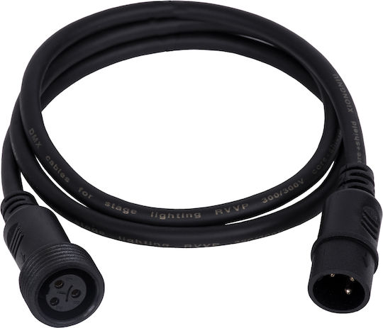 GloboStar Кабел XLR мъжки - XLR женски Черен 1м 51171