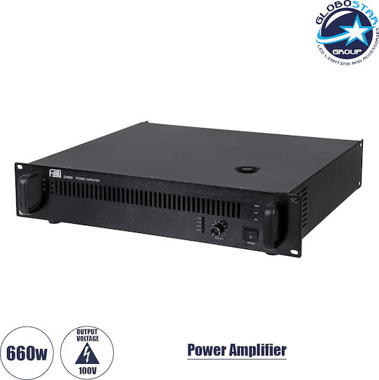 GloboStar CA660 Integrated Commercial Amplifier 660W/4Ω Black