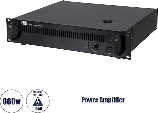 GloboStar CA660 Integrated Commercial Amplifier 660W/4Ω Black